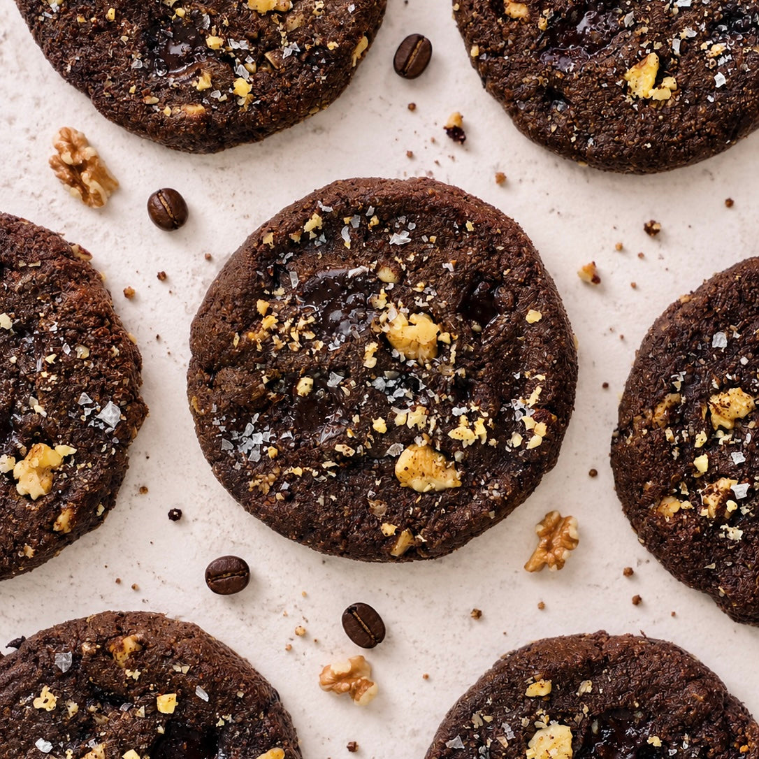 Keto Dark Chocolate Espresso Cookies