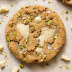 Keto Pistachio White Chocolate Cookies
